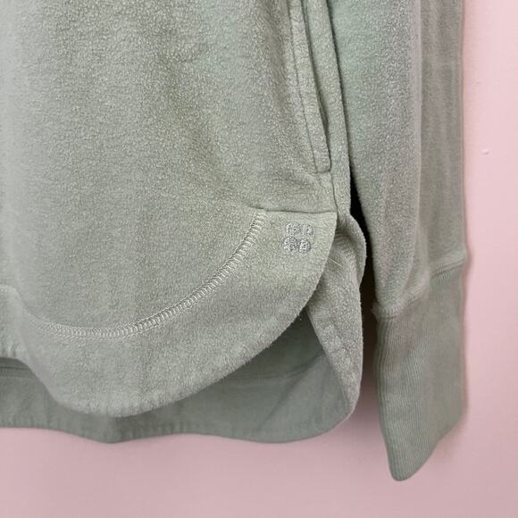 Sweaty Betty Mock Neck Fleece Hoodie Mint Green Size 4 / 6 (Small) - Picture 4 of 15